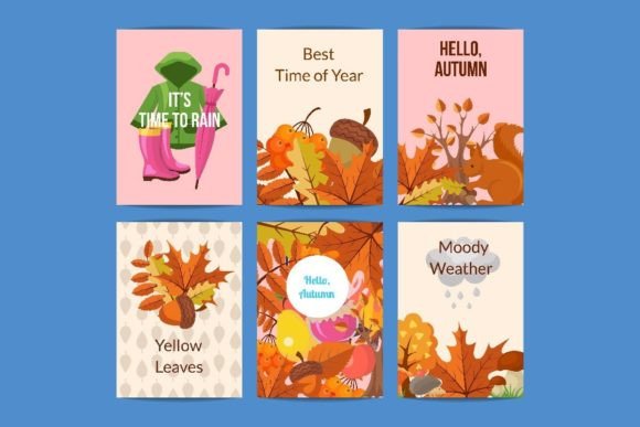Bringing Fall to Life with Vector Cartoon Autumn Elements