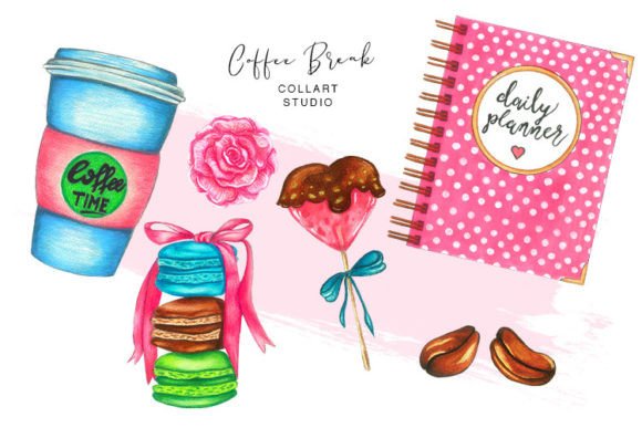 Coffee Break Elements: Girly Stuff for Unique Art
