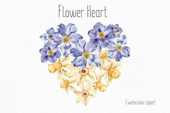 Elevating Brand Narratives with Ukraine Heart Clipart and Hand-Painted Watercolor Artistry