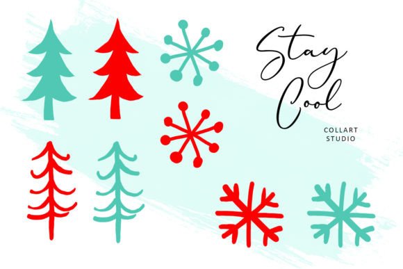 Elevating Holiday Designs with Unique Hand-Drawn Christmas Elements and Clipart