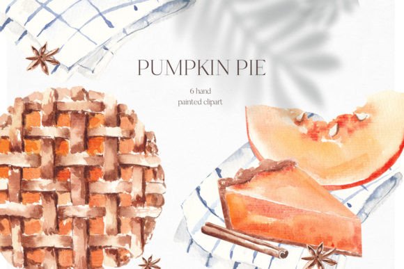 Evaluating Pumpkin Pie Clipart: A Guide to Hand-Painted Watercolor Assets for Design Projects