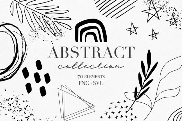 Evaluating the Abstract Collection Elements Clipart for Design Projects