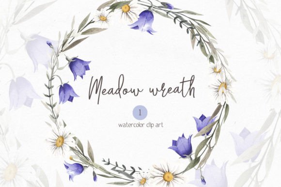 Evaluating the Practical Value of Watercolor Meadow Flowers Wreath Clipart for Professional Design
