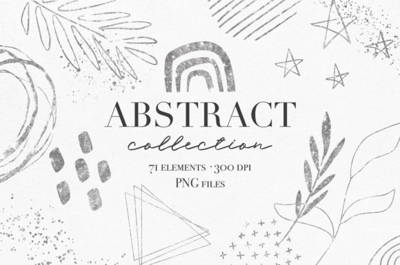 Integrating Silver Abstract Design Elements Clipart into Professional Creative Workflows