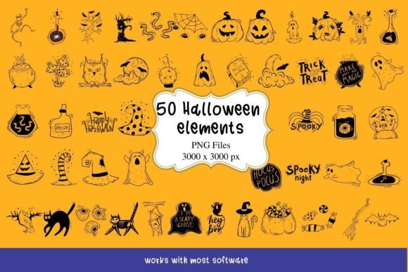 Unleashing Spooky Creativity with High-Resolution Halloween Line Art